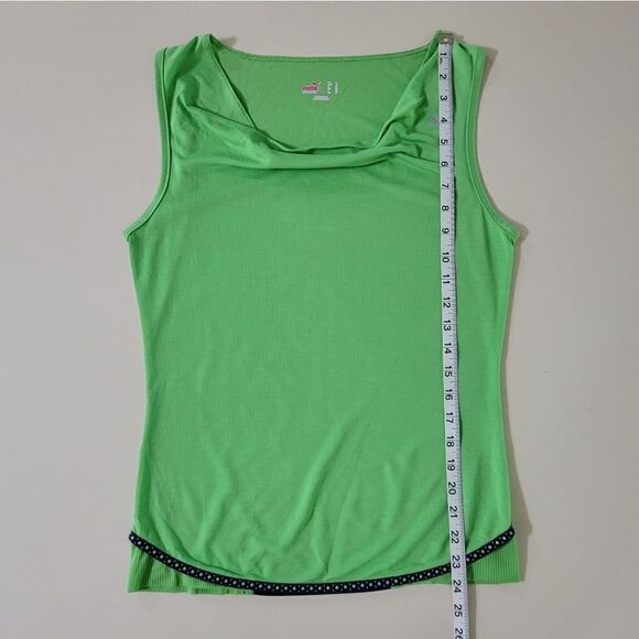 PUMA Women's Green Cowlneck Tank Top - Picture 4 of 9